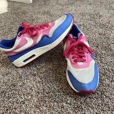 Nike Woman's Air Max 1 Hyperfuse Premium US10 UK7.5 Pink Force Blue 579758 100