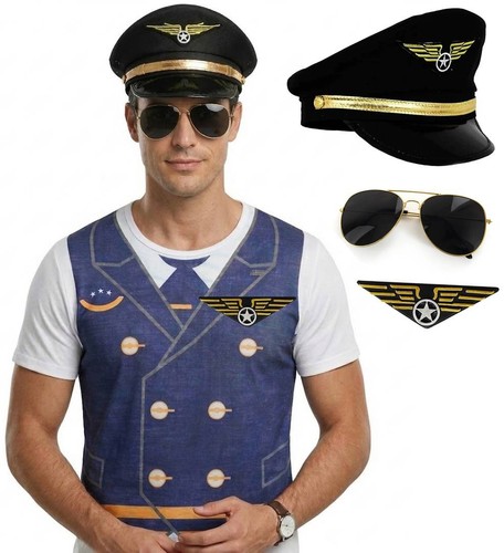 Set costume pilota per adulti