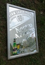 Quadro A Specchio Pubblicitario Vintage Da Collezione Birra Nastro Azzurro