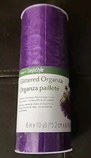 Organza glitterata VIOLA 6"x10