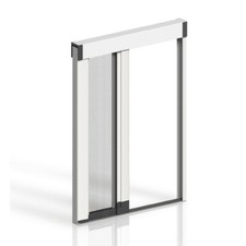 ZANZARIERA SU MISURA A RULLO SENZA BARRIERE A TERRA AD APERTURA CONTROLLATA