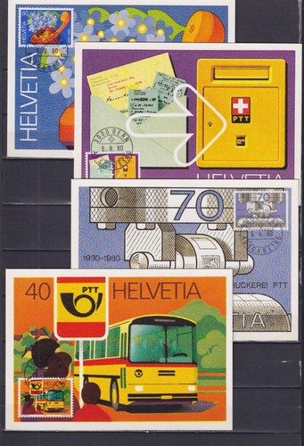 Svizzera 1980 bus - bus,, scheda