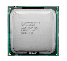 Processore CPU Intel Xeon E5450 3,0 GHz quad core LGA 775 SLBBM 1333 MHz 80 W