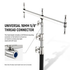 NEEWER Baby Triple Header Boom Braccio e cinque spille bambino 5/8'' per flash luce/stroboscopico