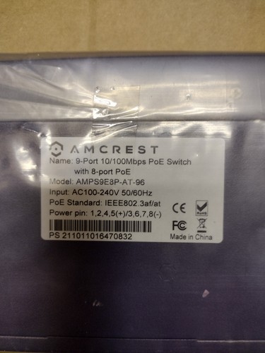 Amcrest interruttore poe 9 - interruttore,