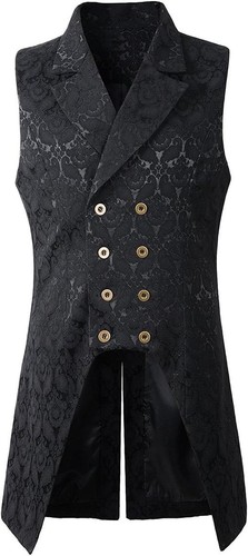 Gilet lungo steampunk - gilet,