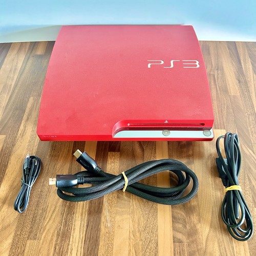 Console ps3 slim - slim, rossa