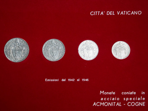 M186 monete papa pio - pio, xii