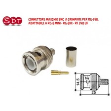 CONNETTORE MASCHIO BNC  A