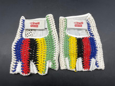 VINTAGE RARE CINELLI SUPREME GLOVES WHITE LEATHER NIB NOS CMT SIZE S/M