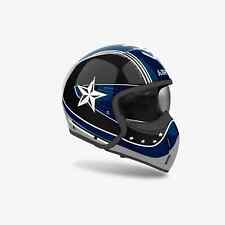 CASCO JET HYBRID AIROH J 110 COMMAND OCTANE GLOSS - BLU - TAGLIA M