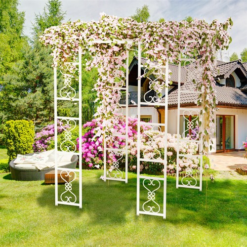Arco per rose con - , cancello