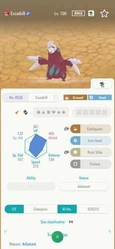 Excadrill 6iv shiny - 6iv,