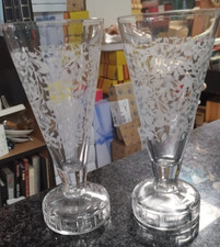 2 Bicchieri CAMPARI Vetro Vintage 21 cm Design MATTEO THUN Pubblicitari 1986