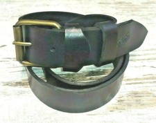 cintura in vera pelle per uomo da donna cuoio artigianale nera da 4 cm cinta