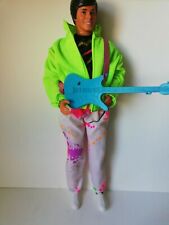 Ken Rockers Barbie mattel bambola con chitarra vintage doll music