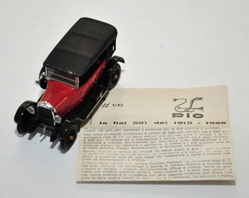 Modellino auto rio - fiat, 501