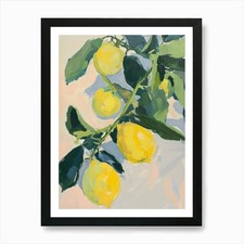 Sicilian Lemons Painting Art