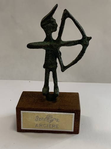 Bronzetto nuragico arciere - bronzetto,