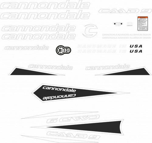 Adesivi telaio cannondale - adesivi, caad