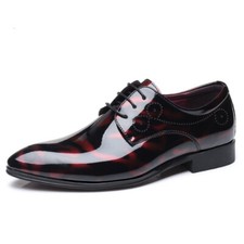 Men Faux Leather Shoes Lace Up