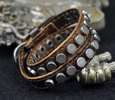 Braccialetto vintage pelle