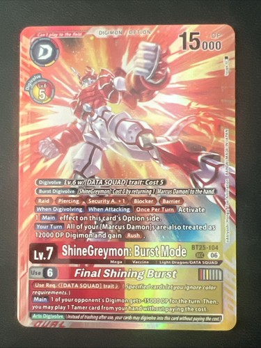 Shinegreymon burst mode - shinegreymon:,