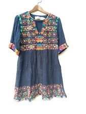 ?Tunica Boho Ibiza Goa Bali taglia unica camicetta estiva top camicetta abito 38/40