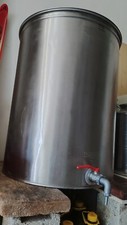 Botte serbatoio inox AISI304 per alimenti capacità 400 lt  con tappo e rubinetto