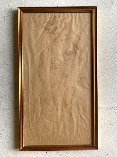 Quadro disegno sanguigna carta - disegno,