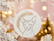 Ornamento gatto Sphynx regalo
