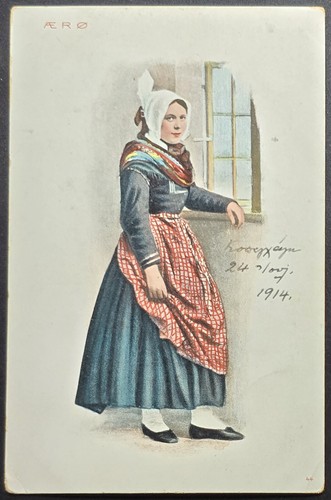 1914 danimarca ærø cartolina - 1914,