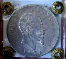 5 Lire 1977 Roma  QFDC periziata.