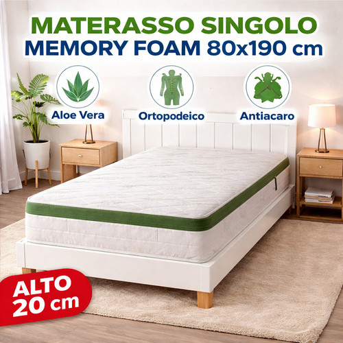 Materasso singolo memory - singolo, foam