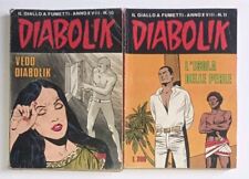 Fumetti Diabolik N 10 Vedo Diabolik + N 11 L Isola Delle Perle 1979 Vintage