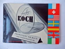 FOTO KOCH Frankfurt Rollfilm Reflex Zeiss Leitz Leica Kodak CATALOGO vintage