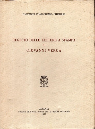 Regesto delle lettere stampa - lettere, a