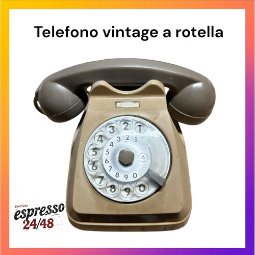 Telefono fisso vintage disco - fisso,