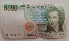 Banconota Cinquemila 5000 Lire