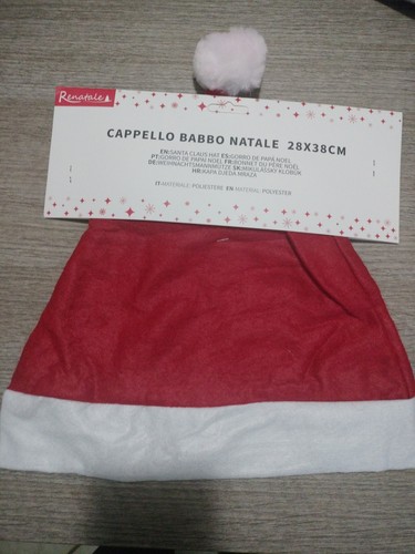 Cappello babbo natale 28x38 - babbo, cm