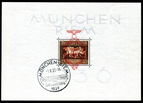 Germania 1937 blocco10 usato - germania,