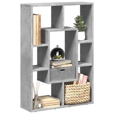 vidaXL Libreria Grigio Cemento 63x20x90 cm in Truciolato