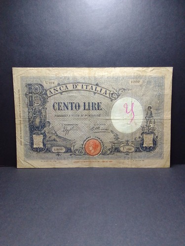 100 lire azzurrino del - lire, 1932