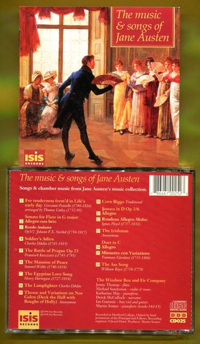 Jane austen the music songs - the,