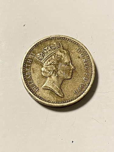 Rara moneta una sterlina - moneta,