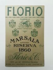 Marsala Florio Vino Liquore Bevanda Sicilia Cartolina Pubblicitaria