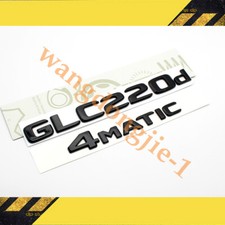 PER MERCEDES BENZ GLC X253 NERO LUCIDO GLC220d 4MATIC & BADGE EMBLEMI ADESIVI