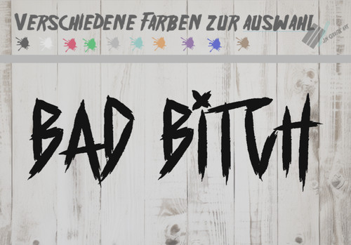 Adesivo bad bitch auto sticker - bad,