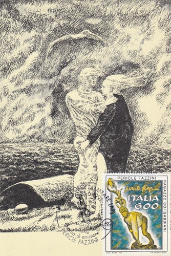 Pericle fazzini cartolina - pericle,