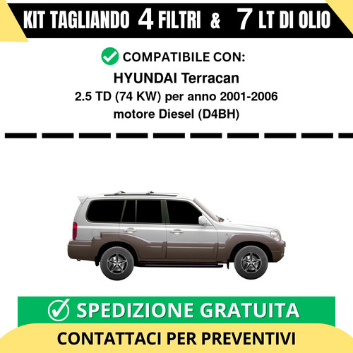 Tagliando per hyundai terracan - hyundai,
